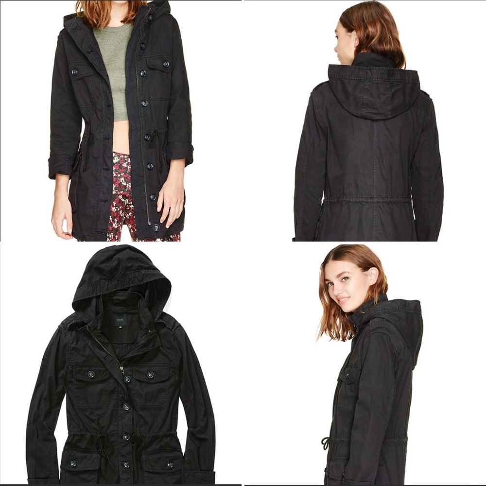 Aritzia Talula Black Trooper Jacket